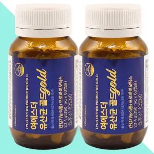 여에스터 유산균 골드 100억 에스더포뮬러 60캡슐X2개