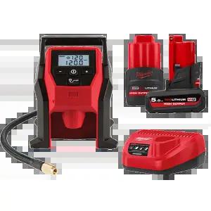 밀워키 무선 콤팩트 에어펌프 12V 충전공구 공기주입기 배터리 2개 풀세트 M12 BI-5252