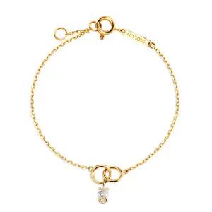 [모룬] 18K 글로우M 이터널 루프 큐빅 체인 팔찌 MOB40931