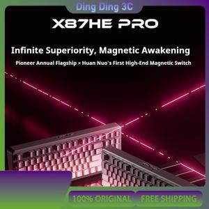 EWEADN X87HE 프로 마그네틱 스위치 기계식 키보드 맞춤형 0.001 0.08 512K 유선 데스크탑 컴퓨터 게임용 e