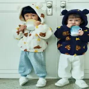 MKF4TC3303 공용 유아 차윤아트 보아퍼 후드집업