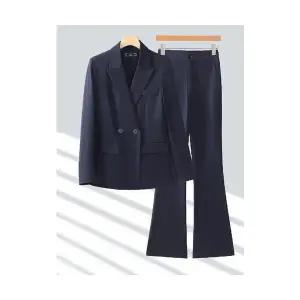 여자 정장세트 정장 코트 오피스룩 가을 겨울 직장 작업복 블랙 슈트 BE4
