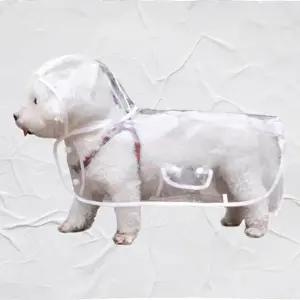 강아지 방수 레인코트 투명 애견우비 가벼운 산책용 (WFK2UZD)