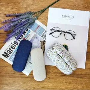 고급 안경케이스 선글라스집 린넨 무지 아이보리 (WFJPVJY)