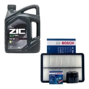 YF쏘나타 하이브리드 엔진오일 지크 X7 제로 0W30 4리터 보쉬 오일필터 에어필터