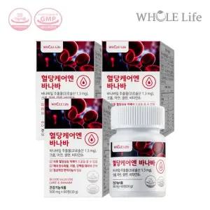 홀라이프 혈당케어엔 바나바 60정 x 3병 (6개월분)