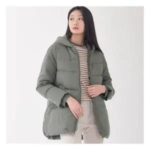 [지센] (2컬러) 니트후드 슬림 덕다운 패딩 LCDWOA22 943376