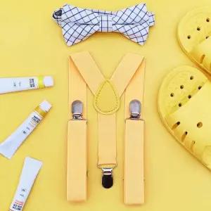 어린이멜빵 단색 무지 패션 서스펜더 옐로우 주니어멜빵 아동멜빵 유아멜빵 패션멜빵 키즈멜빵