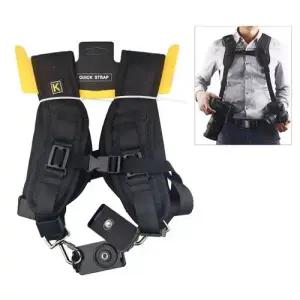 카메라 어깨끈 멜빵형 듀얼 카메라 바디스트랩 WFD9178