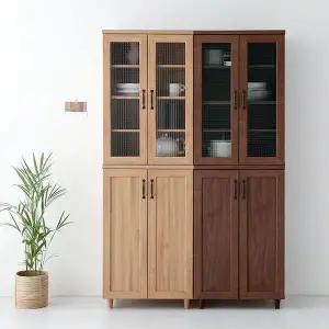 [하프클럽/]원목 수납장 거실 주방 정리선반 틈새수납장