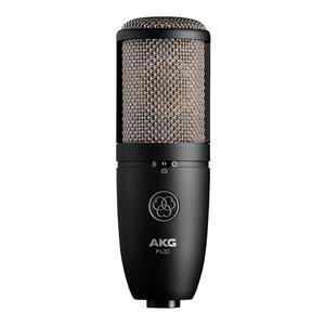 [미국배송] AKG PRO 오디오 P420 멀티 패턴 콘덴서 마이크와 쇼크 마운트 및 케이스. 앙상블 녹음 그랜드 피아노 목관악기 금관악기 드럼 타악기 연주에 적합합니다. 블랙과 골드.