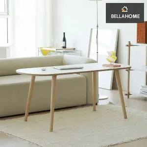 고품질 (벨라홈) 원목다리 높은 소파테이블(타원형) 1500x600(CN9915) (WFKDYZ3)