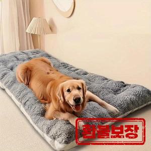 대형 플러시 강아지 침대 소파 두꺼운 초부드러운 폴리에스터 애완동물 매트 강아지 케이지 매트 소형 중형