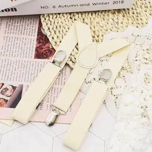 어린이 아동멜빵 서스펜더 키즈멜빵 아이보리 WECAA42