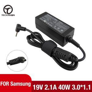 19V 2.1A 40W 3.01.0mm AC 노트북 어댑터 전원 충전기 삼성 NP305U1A NP530U3B NP535U3C NP54 ATIV Bo 9 P9