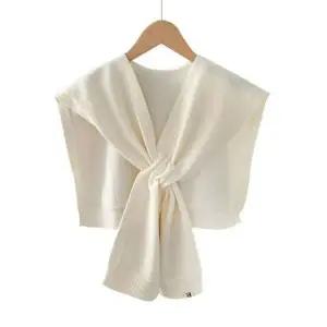 니트 숄 캐시미어 가디건 어깨 망토 WFIJJOX