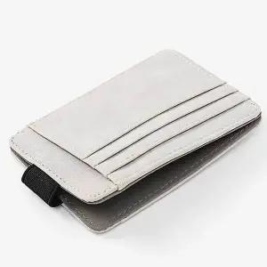 [하프클럽/]인조가죽 카드지갑 라이트 그레이 고급