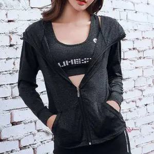 요가 운동복 후드 집업 얇은 자켓 일상복 트레이닝복tuv864