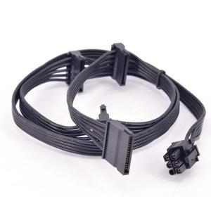 PCIe 6Pin 남성 2 3 4 SATA 전원 공급 케이블 Seasonic Focus Plus 플래티넘 포커스 + 시리즈 850PX PSU