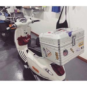 샤크팡 박스 오토바이리어백 PCX 바이크 배달 바이크탑박스 알루미늄