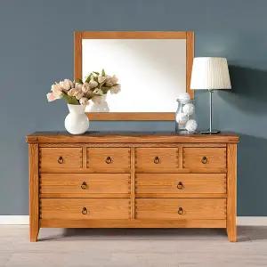 [마루엔개비] 우리목 넓은3단 서랍장 원목가구