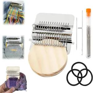 패치메이커 2.0 키트 베틀 초보자용 기계 수선 청바지 양말 옷을 빠르게 수선할 수 있는 미니 휴대용 패치