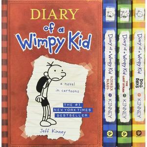 윔피 키드 박스의 일기 규칙, DS-WM 개의 하드커버 키드의 일기, 선물 마지막 날 빨대, DS-US 로드릭 1-4 세트: