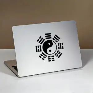 팔괘 태극 심볼 스티커 1316 MacBook AirPro Retina 노트북ipad 호환 스킨용. 방수탈부착 가능 보호용 . sa