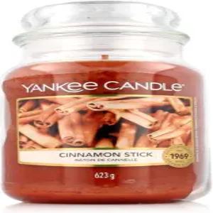 양키 캔들 시나몬 스틱 향 클래식 22온스 라지 병 싱글 윅 110시간 이상의 연소 시간