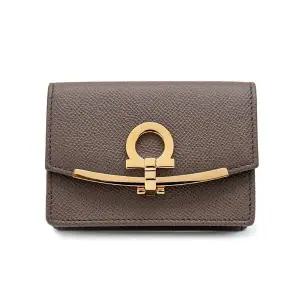 [명품] 페라가모 간치니 카드 22 D198 CUMIN 714931