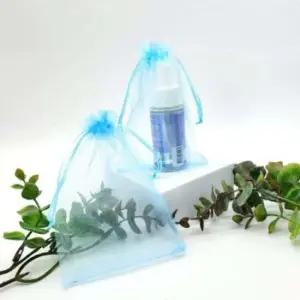 예쁜포장지 간식주머니 선물포장 오간자주머니 10x15cm 블루