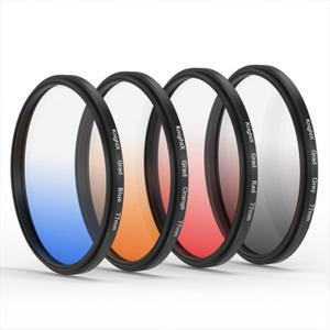 캐논 카메라용 그라데이션 ND 컬러 필터 니콘 200d 액세서리 58mm