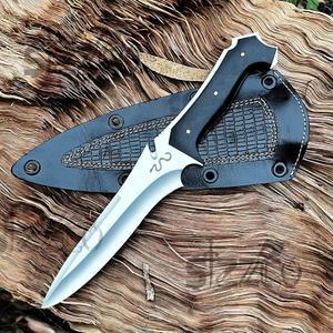 시즈코 아름다운 수제 RE4 잭 크라우저 나이프 전체 길이 8인치 - 사냥, 캠핑, 야외 생존을 위한 전술적 디자인의 맞춤형 D2 스틸 블레이드 선물 준비 포장