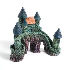 인테리어 어항 꾸미기 장식 성벽 수족관 워터월드