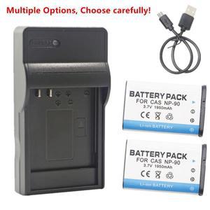 NP-90 배터리 또는 충전기 Casio Exilim EX-FH100 H10