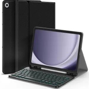 삼성 갤럭시 탭용 백라이트 키보드 케이스 A11+/A11 플러스 11 2025/A9+/A9 2023 7가지 색상 분리형 무선