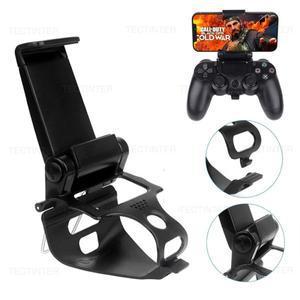 PS4 컨트롤러 마운트 핸드 그립 휴대폰 핸드폰 스탠드 삼성 호환 S9 S8 클립 홀더용 게임 패드 액세서리 플