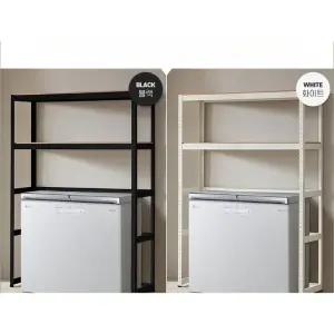 조립식 앵글 선반 2단 세탁기 건조기 김치냉장고 위 수납장 다용도실 베란다 정리 선반 철제 앵글 공간 활용 수납