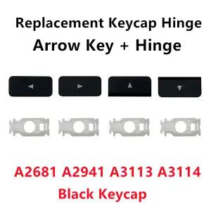 맥북 호환 프로 에어 A2681 A2941 A3113 A3114 키보드용 교체용 업 다운 화살표 키캡 키 힌지 블랙 키캡