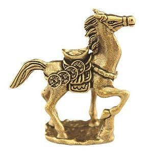 청동 말 데스크탑 장식 거실 차 테이블 조각 금속 공예 홈 중국어 조디악