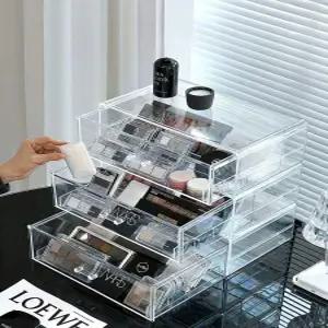 아크릴 서랍장 탈착식 분리형 다용도 선반 화장품 수납함
