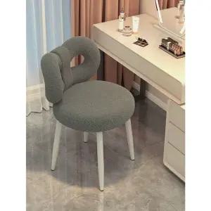 등받이 의자 화장대의자 화이트 등받이의자 1인 벨벳