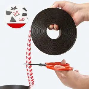 고무 자석 롤 테이프 50mm 3M 잘라쓰는 붙이는 접착식