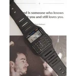 [카시오]계산기시계 데이터뱅크 남자 손목 우레탄밴드 전자시계