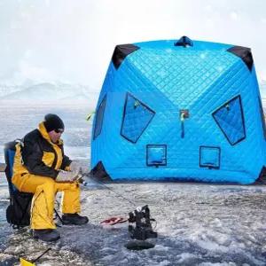 원터치 큐브 텐트 방한 캠핑 낚시 겨울 누빔 돔 빙어 자동 그늘막 패키지 사각