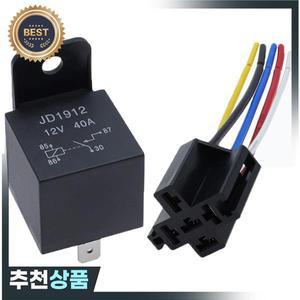 45 핀 4P 5P 40A 방수 자동차 릴레이 긴 수명 헤드 라이트 에어컨 용 일반적으로 열림 DC 12V/24V
