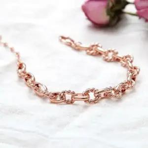 패션 로즈골드 14kgp 팔찌선물 기본팔찌 체인 우정팔 데일리팔찌 기본팔찌 팔찌선물