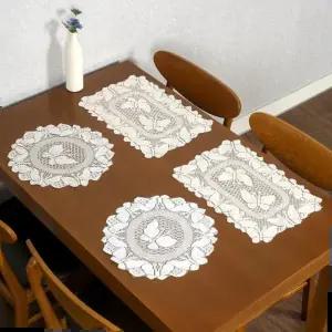 레이스 프렌치 테이블러너 2종 식탁러너 나비 식탁 레이스 북유럽 테이블 보 러너 매트