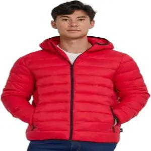 후드가 달린 스파이더 패커블 퍼퍼 재킷 남성용 경량 겨울