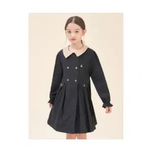 매장정품 빈폴 BEANPOLE KIDS 2WAY 원피스형 트렌치 코트 블랙 (BI5871G025) BI5871G025 569386